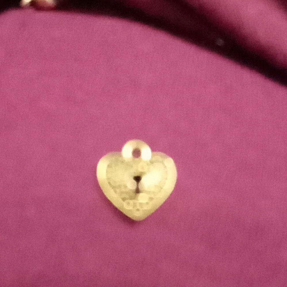 Locked heart pendant Atomized Upcycled